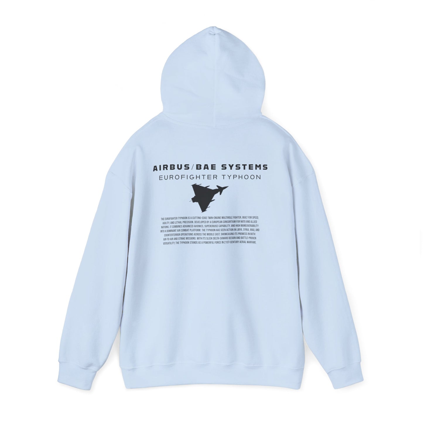 Sudadera unisex con capucha del avión de combate Eurofighter Typhoon