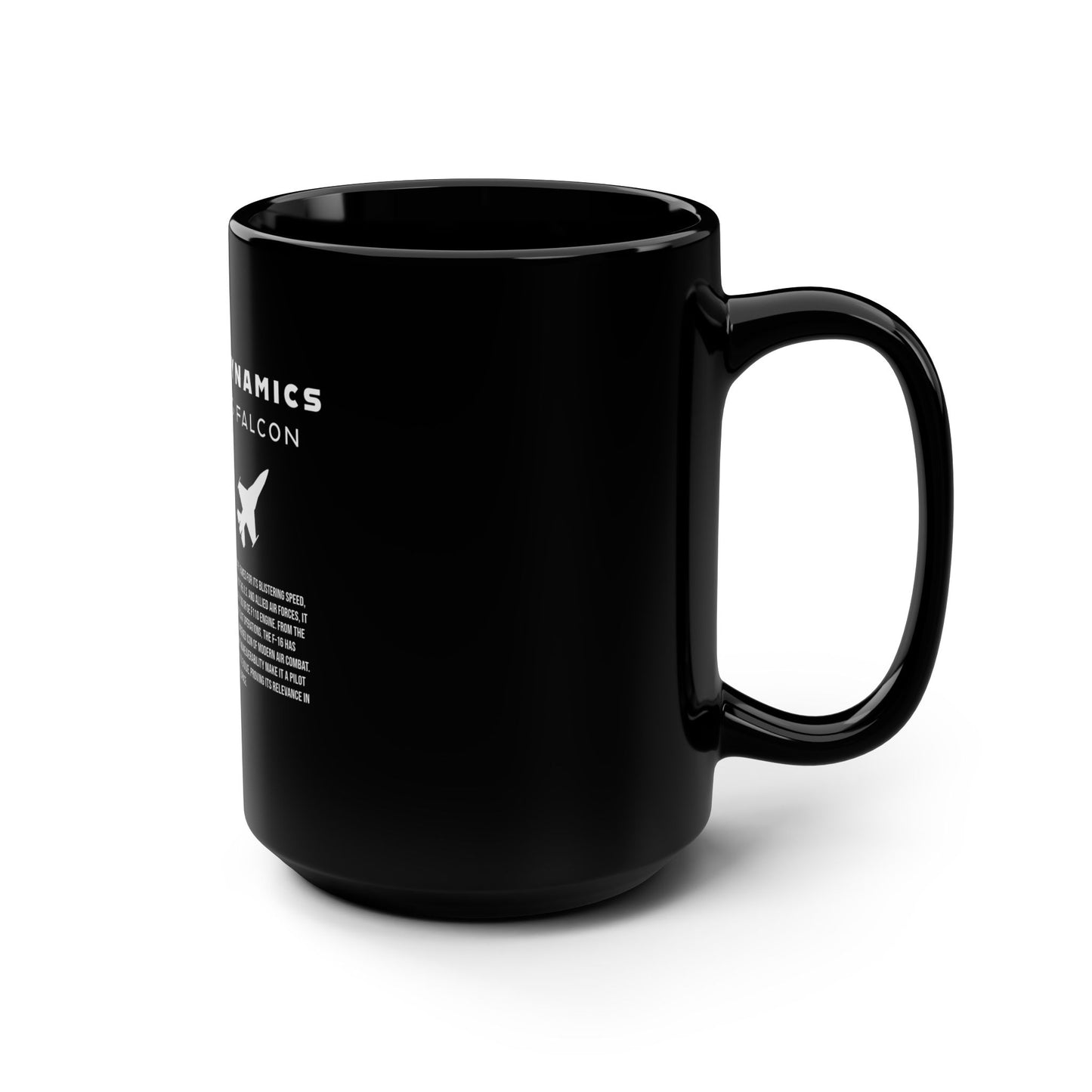 F-16 Fighting Falcon Black Mug