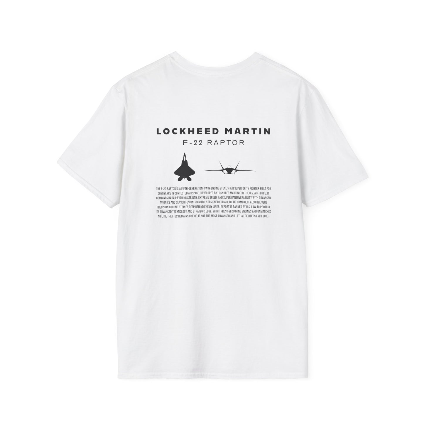 Camiseta unisex del avión de combate F-22 Raptor