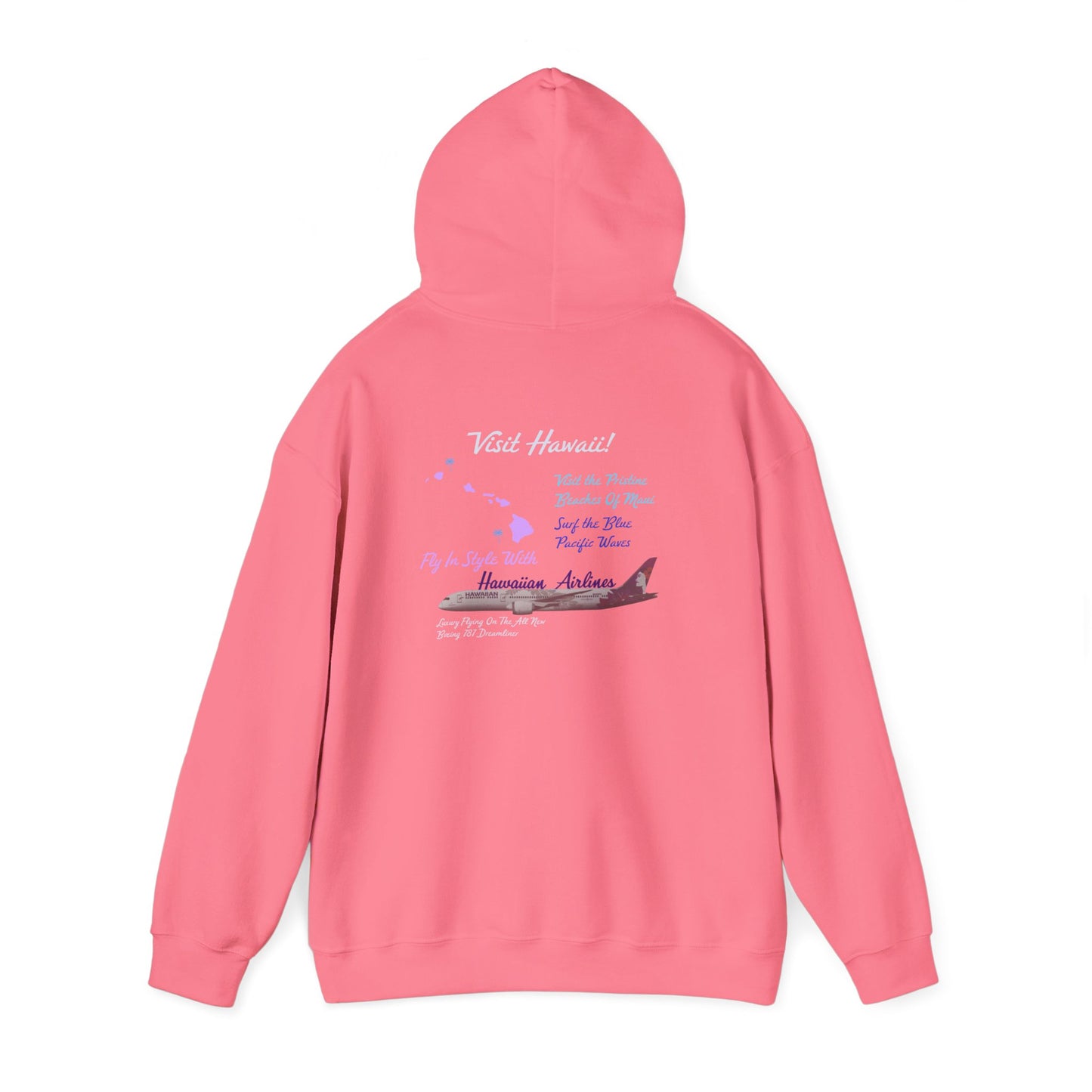 Visit Hawaii Retro Airline Ad Unisex Hoodie