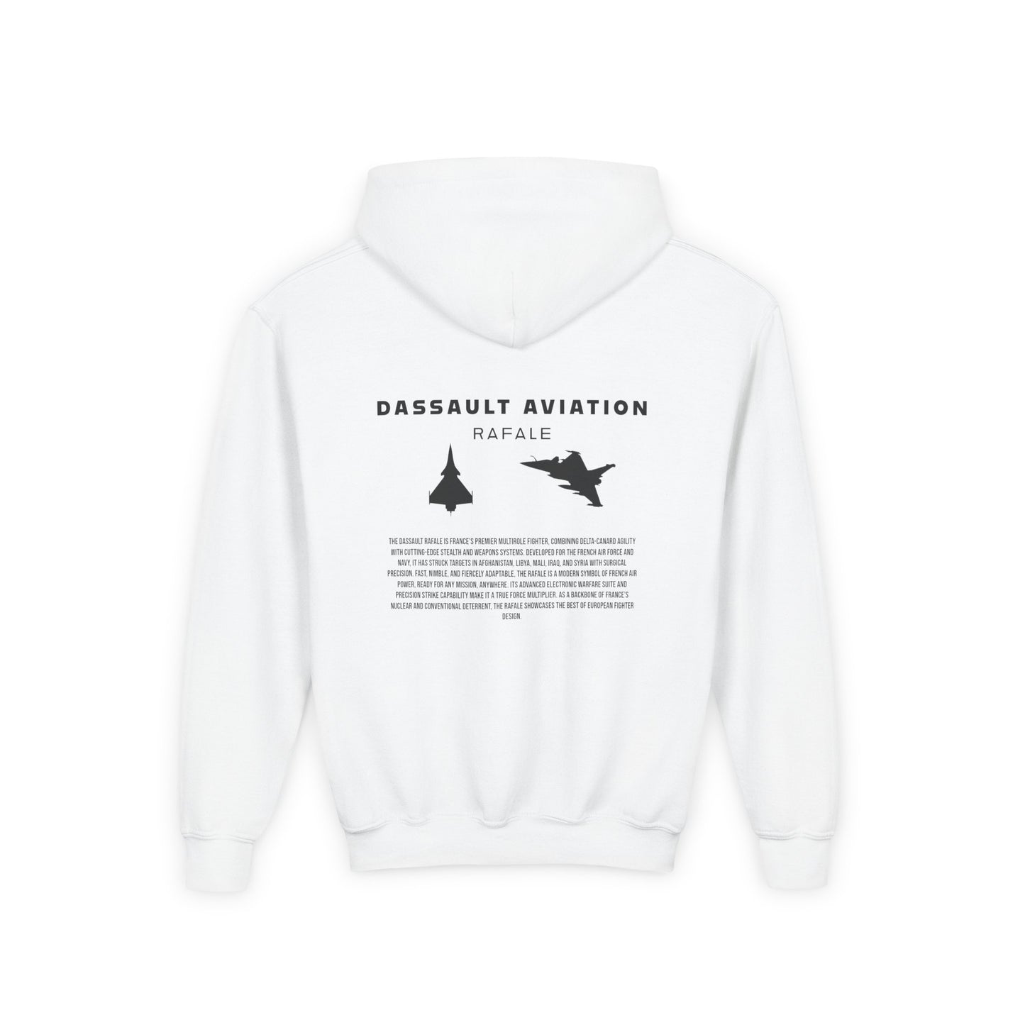 Youth Dassault Rafale Fighter Jet Unisex Hoodie