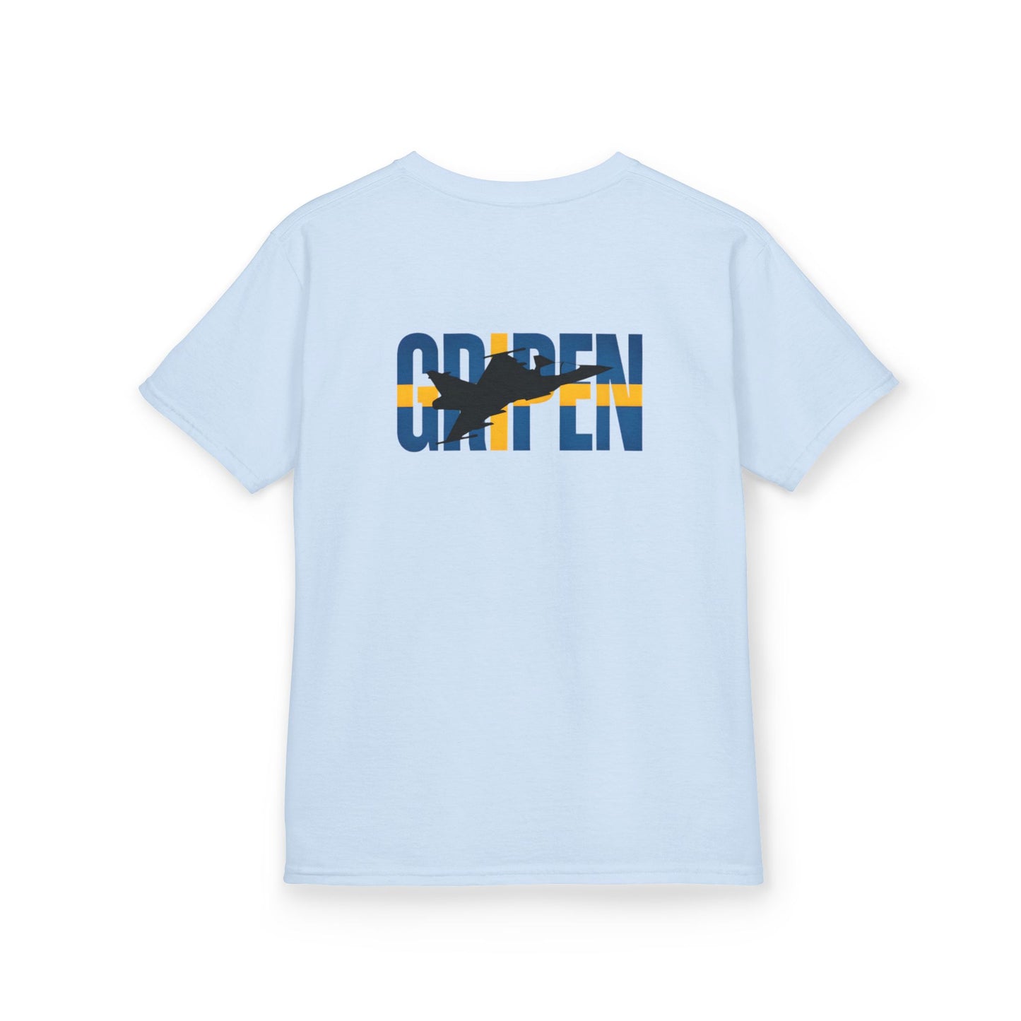 Camiseta unisex para niños del avión de combate Gripen JAS-39