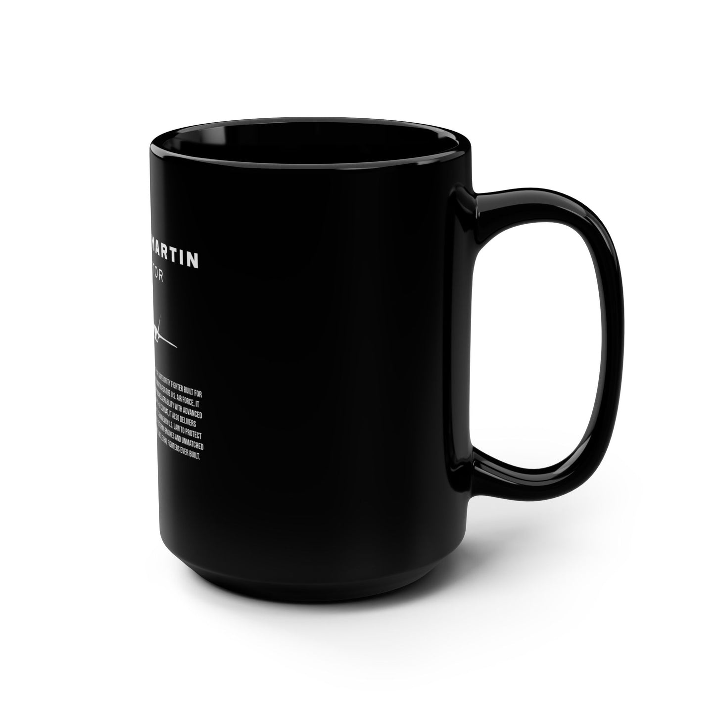 F-22 Raptor Black Mug