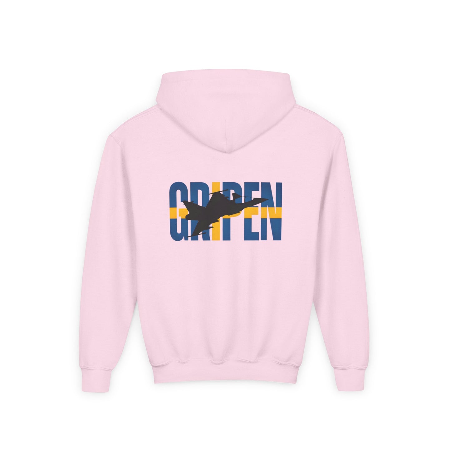 Sudadera unisex con capucha para niños JAS-39 Gripen Fighter Jet