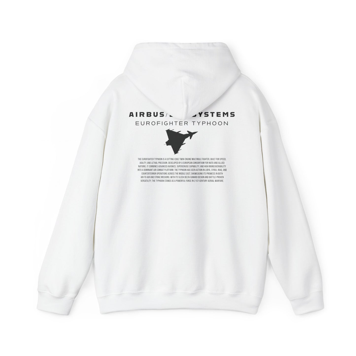 Sudadera unisex con capucha del avión de combate Eurofighter Typhoon