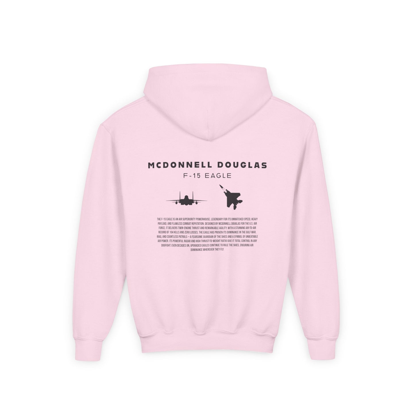 Youth F-15 Eagle Fighter Jet Unisex Hoodie