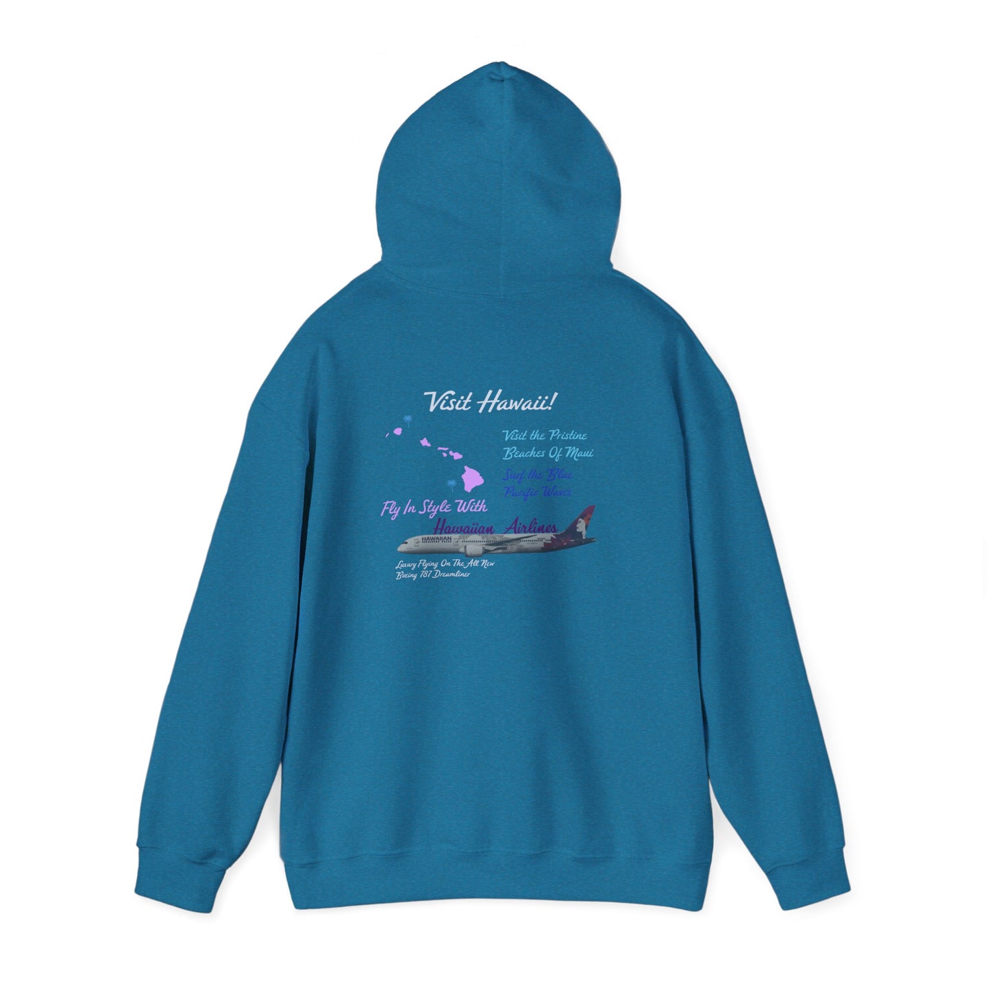 Visit Hawaii Retro Airline Ad Unisex Hoodie