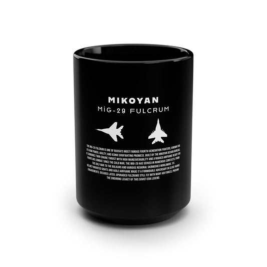 MiG-29 Fulcrum Black Mug