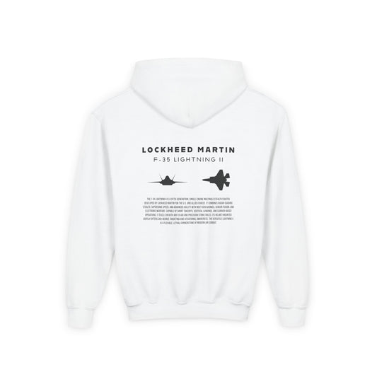 Kids F-35 Lightning II Fighter Jet Unisex Hoodie